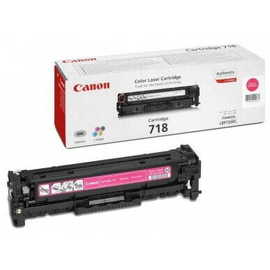 Toner imprimanta Canon 718 Magenta