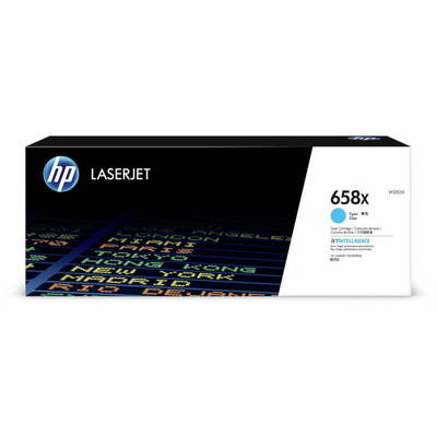 Toner imprimanta HP 658X Cyan