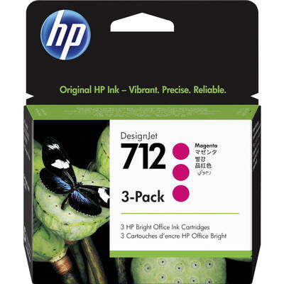Cartus Imprimanta HP 712 Magenta Tri-Pack