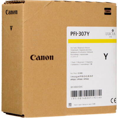 Cartus Imprimanta Canon  PFI-307Y Yellow