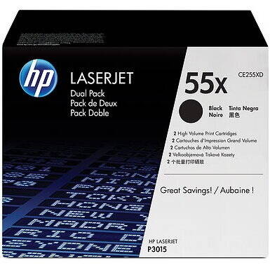 Toner imprimanta HP 55X Black Twin-Pack