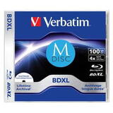 VERBATIM BluRay M-DISC BD-R [ 100GB | 4x | Inkjet Printable ] 5 PACK