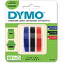 3x1 Embossing Labels Multi-Pack 9mm (red/blue/black)