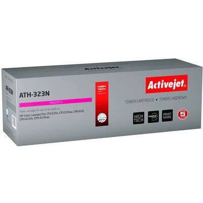 Toner imprimanta ACTIVEJET Compatibil  ATH-323N pentru imprimanta HP; Înlocuire HP 128A CE323A; Suprem; 1300 pagini; magenta