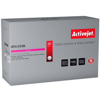 Toner imprimanta ACTIVEJET Compatibil  ATH-253N pentru imprimanta HP; HP 504A CE253A, înlocuire Canon CRG-723M; Suprem; 7000 pagini; magenta