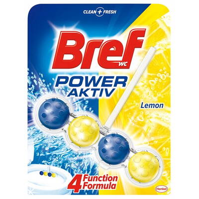 BREF WC Suspensie Power Aktiv Lemon 2x50g