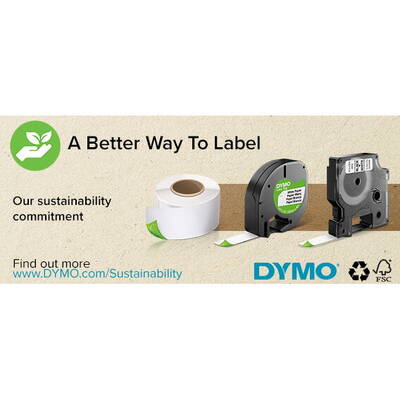 Banda etichete DYMO D1 Standard - negru pe galben - 9 mm