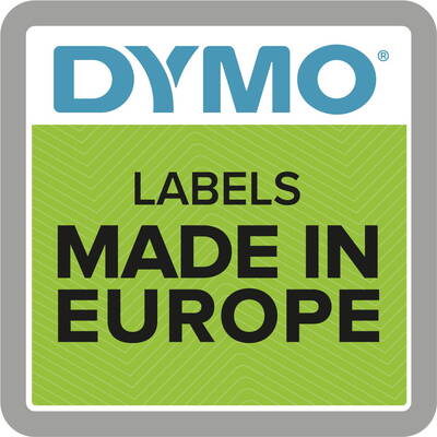 Banda etichete DYMO D1 Standard - negru pe roșu - 9 mm
