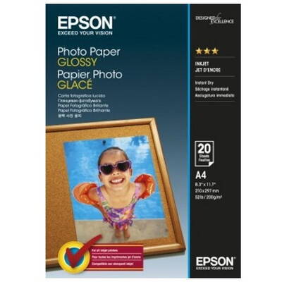 Hartie Foto Epson Photo Glossy A4 20 coli