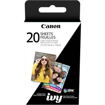 Hartie Foto Canon ZINK Photo Paper 5x7.6 cm 20 Coli