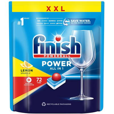 Finish POWER ALL-IN-1 LEMON - Dishwasher tablets x 72