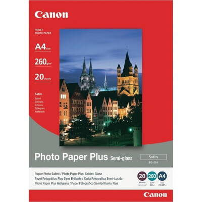 Hartie Foto Canon SG-201 Photo Paper Plus Semi-Glossy A4 20 coli