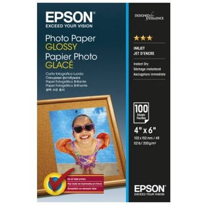 Hartie Foto Epson Photo Glossy 10x15 cm (4x6 inch) 100 coli