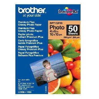 Hartie Foto Brother Premium Plus Glossy 10x15 cm (4x6 inch) 50 coli