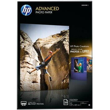 Hartie Foto HP Advanced Glossy Photo A3 20 coli