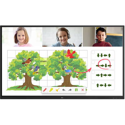 LG Tabla interactiva TR3 65",  4K Ultra HD Touch, 60Hz, Negru