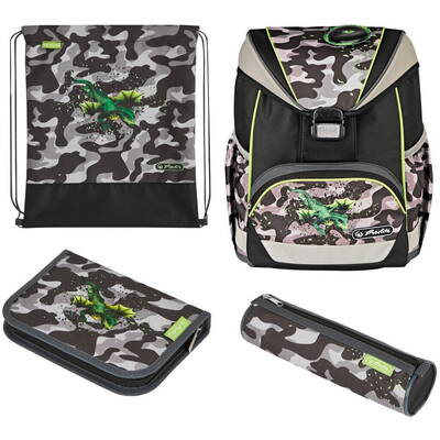 Herlitz Ghiozdan UltraLight Plus Camo Dragon