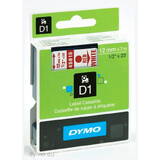 Dymo D1 45015 12mmx7.0m Rosu ->Alb