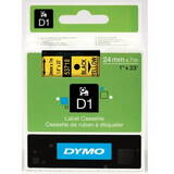 Dymo D1 53718 24mmx7.0m Negru->Galben