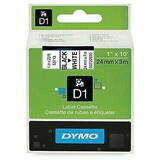 Dymo D1 53713 24mmx7.0m Negru->Alb