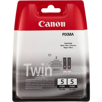 Cartus Imprimanta Canon PGI-5BK Black Twin Pack