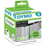 Dymo LW-Ordner-Etiketten breit 59x190mm Alb 110St/Rolle