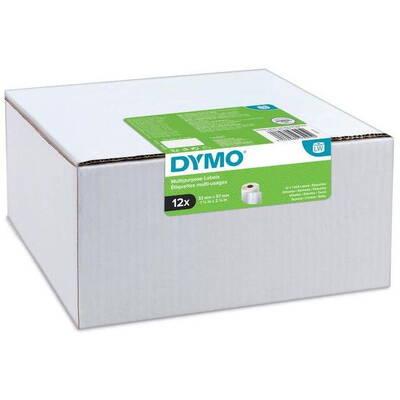 Banda etichete Dymo multifuncționale LWVorteilspack 32x57mm 12Rl 1000St/