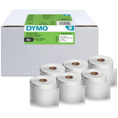 Banda etichete Dymo de expediere LW Vorteilspack 102x210mm 6Rl 140St/Rl