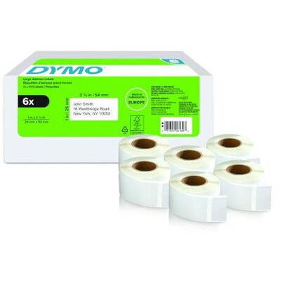 Banda etichete Dymo LW-Rücksendeadress-Etiketten groß 25x54mm 6x 500St/Rol