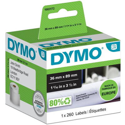 Banda etichete Dymo 36x 89mm 260St/Rolle