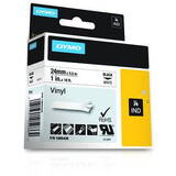 Dymo Rhino Band Vinyl 24mmx5.5m Negru->Alb