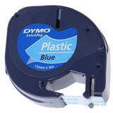 Dymo LetraTag-Band, Plastik 12mm x 4m negru->blau