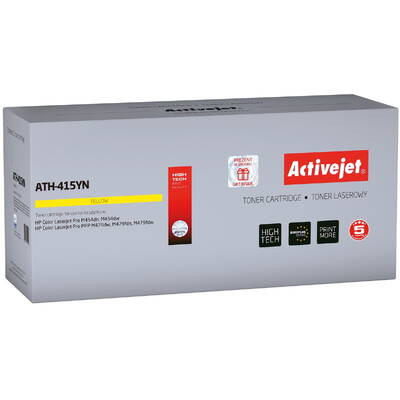 Compatibil ACTIVEJET ATH-415YN for HP printer; Replacement HP 415A W2032A; Supreme; 2100 pages; Yellow, with chip