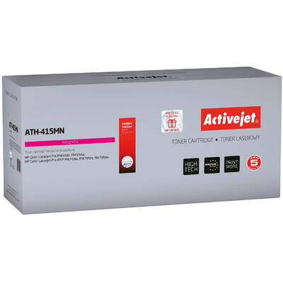 Compatibil ACTIVEJET ATH-415MN for HP printers; Replacement HP 415A W2033A; Supreme; 2100 pages; Purple, with chip