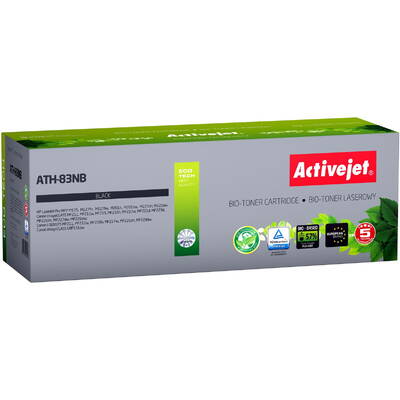 Compatibil ACTIVEJET BIO ATH-83NB for HP, Canon printers, Replacement HP 83A CF283A, Canon CRG-737; Supreme; 1500 pages; black. ECO Toner.