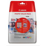 Canon Pack CLI-571 C/M/Y/BK + Hartie Photo 10 x 15 cm (set 50 buc)