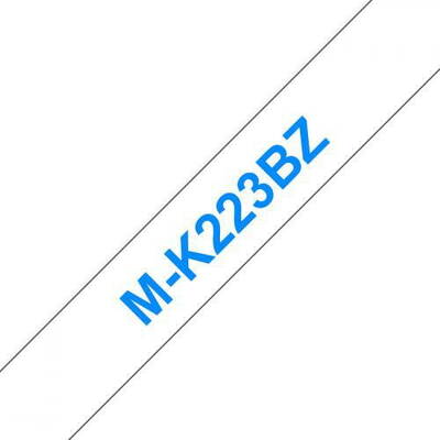 Banda etichete Brother 9mm Alb/Albastru MK223BZ