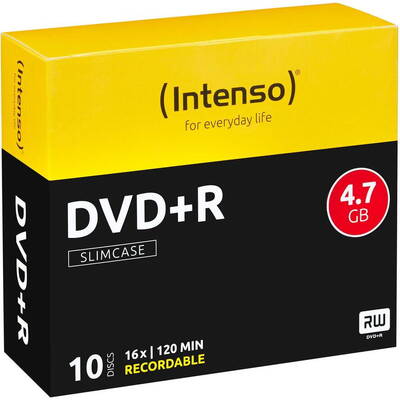 DVD+R 4.7GB 10pcs Slimcase
