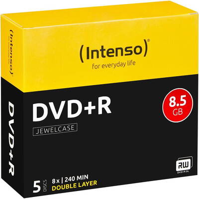 DVD+R 8,5GB 5pcs JewelCase DOUBLE LAYER