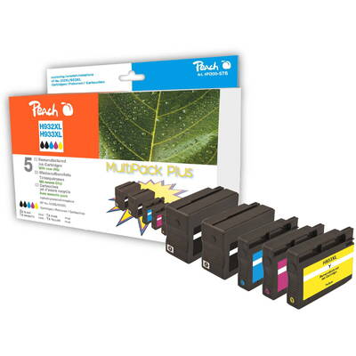 Cartus Compatibil Peach Inlocuitor Pentru HP Nr.932/933XL MultiPackPlus REM,KOM
