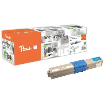 Toner Compatibil Peach OKI C310/510 44469706 Modul cyan