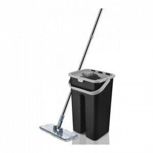 VANORA Mop plat Home VN-PP-BLK7, capacitate 7l, 2 compartimente, Negru