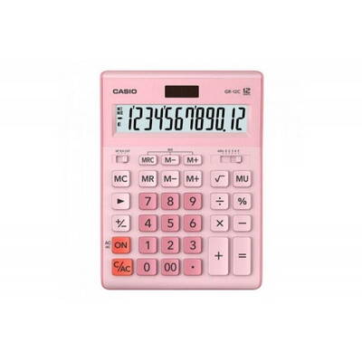 Calculatoar de birou GR-12C-PK OFFICE PINK, 12-DIGIT DISPLAY