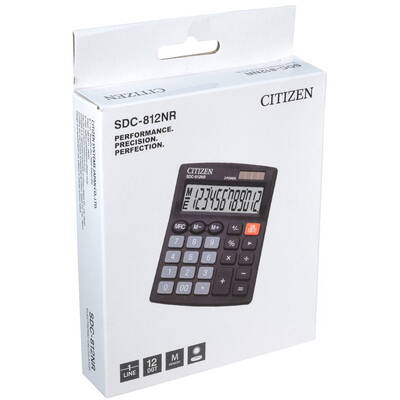 Calculatoar de birou SDC-812NR, 12-DIGIT, 127X105MM, BLACK