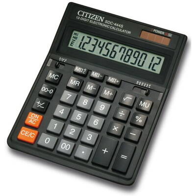 Calculatoar de birou SDC-444S, 12-DIGIT, 199X153MM, BLACK