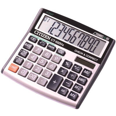Calculatoar de birou CT-500VII, 10-DIGIT, 136X134MM, GREY