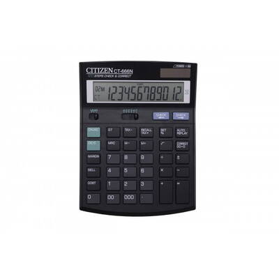 Calculatoar de birou CT-666N, 12-DIGIT, 188X142MM, BLACK
