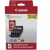 Canon CLI-526 BK/C/M/Y Photo Value Pack