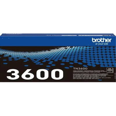 Toner imprimanta Brother Black TN3600